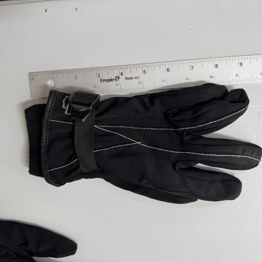 Harley-Davidson Motorcycle Gloves Women XS Black 97317-13VW Biker Riding Fleece